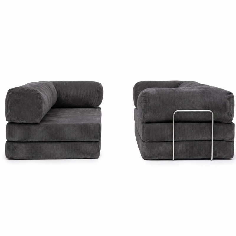 Narożnik 3-osobowy NESTI III Ciemnoszary Sztruks