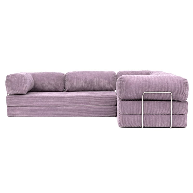 Narożnik 3-osobowy NESTI III Fioletowy Sztruks