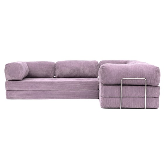 Narożnik 3-osobowy NESTI III Fioletowy Sztruks