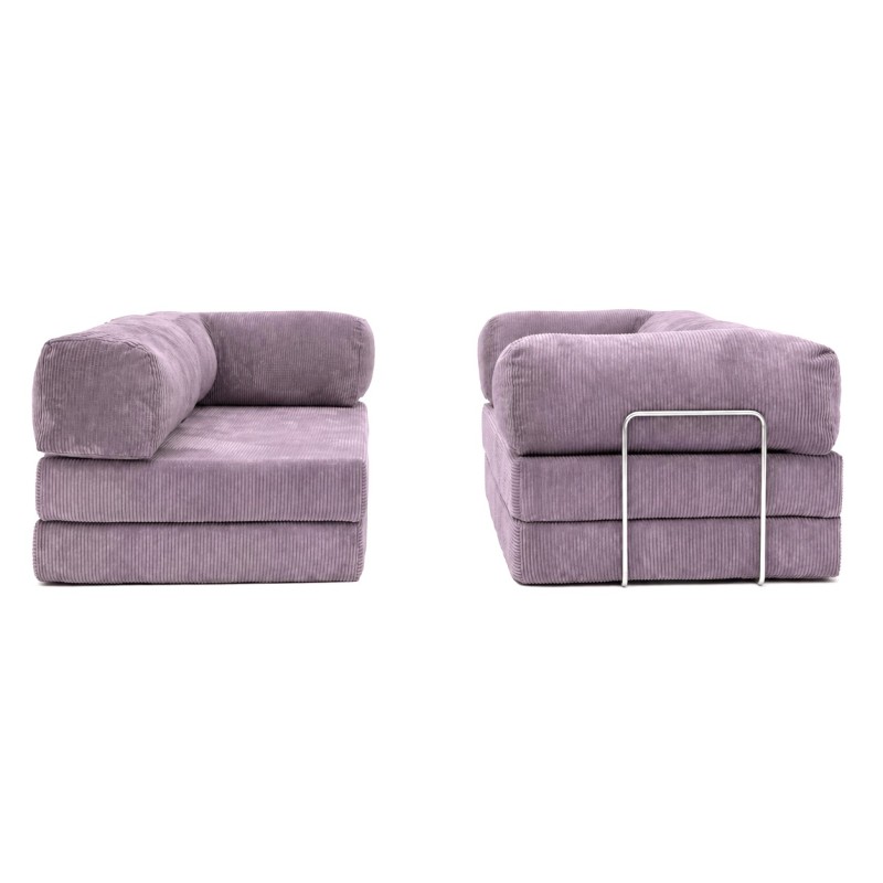 Narożnik 3-osobowy NESTI III Fioletowy Sztruks