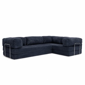 Narożnik 3-osobowy NESTI III Granatowy Sztruks