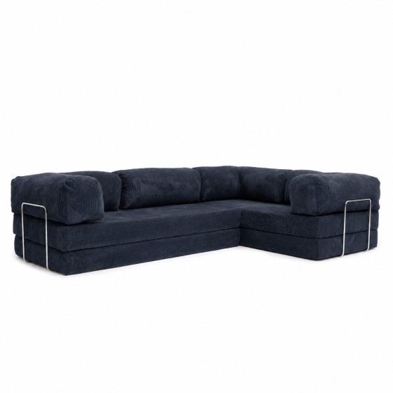 Narożnik 3-osobowy NESTI III Granatowy Sztruks