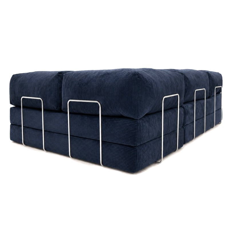 Narożnik 3-osobowy NESTI III Granatowy Sztruks