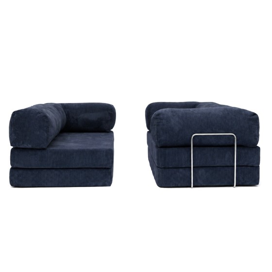 Narożnik 3-osobowy NESTI III Granatowy Sztruks