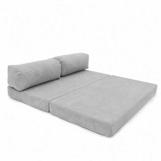 Sofa 3-osobowa NESTI Jasnoszary Sztruks