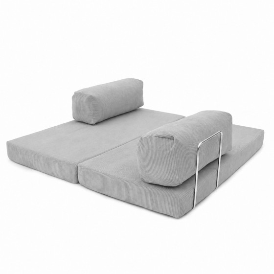 Sofa 3-osobowa NESTI Jasnoszary Sztruks