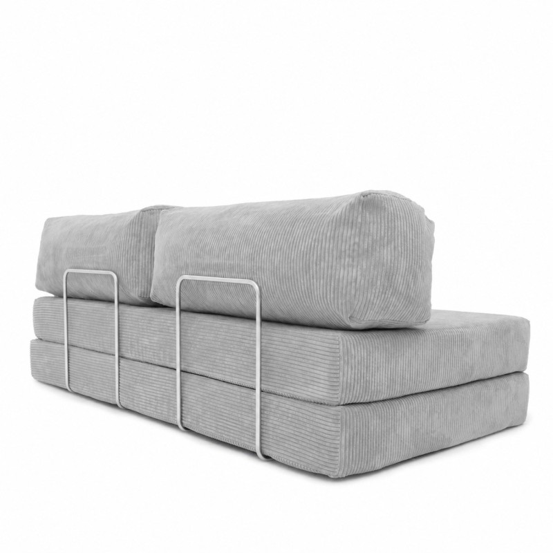 Sofa 3-osobowa NESTI Jasnoszary Sztruks