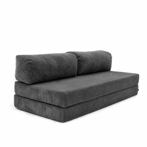 Sofa 3-osobowa NESTI Ciemnoszary Sztruks