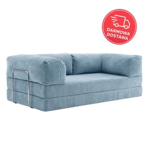 Sofa 2-osobowa NESTI Niebieski Sztruks