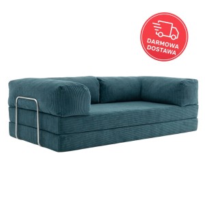 Sofa 2-osobowa NESTI Turkusowy Sztruks