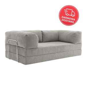 Sofa 2-osobowa NESTI Jasnoszary Sztruks