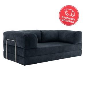 Sofa 2-osobowa NESTI Granatowy Sztruks