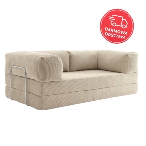 Sofa 2-osobowa NESTI Beżowy Sztruks
