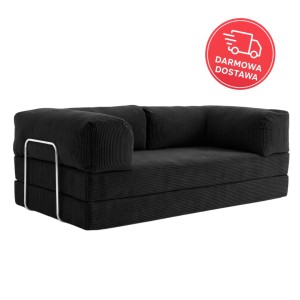 Sofa 2-osobowa NESTI Czarny Sztruks