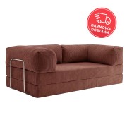 Sofa 2-osobowa NESTI Sztruks Czerwona Cegła