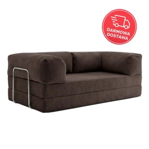 Sofa 2-osobowa NESTI Brązowy Sztruks
