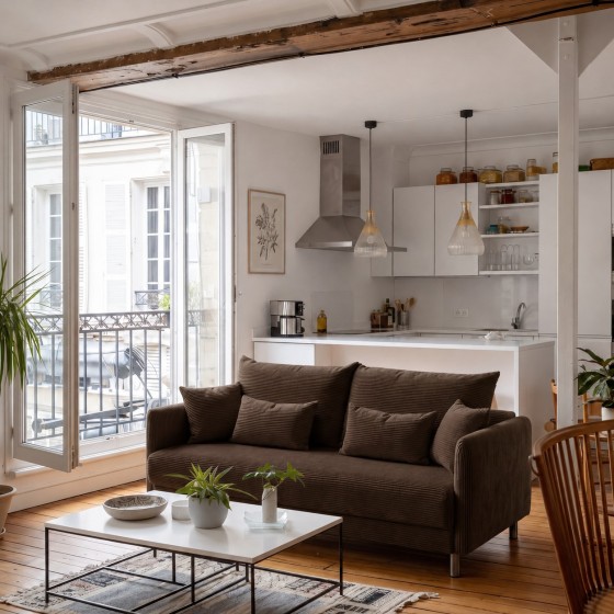 Sofa 3-osobowa z Pojemnikiem Brązowy Sztruks COZY Sofotapczan