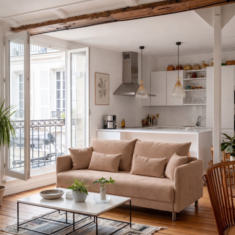 Sofa 3-osobowa z Pojemnikiem Jasnobrązowy Sztruks COZY Sofotapczan