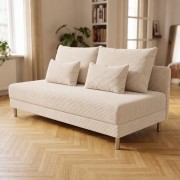 Sofa 3-osobowa z Pojemnikiem Beżowy Sztruks COZY slim Sofotapczan