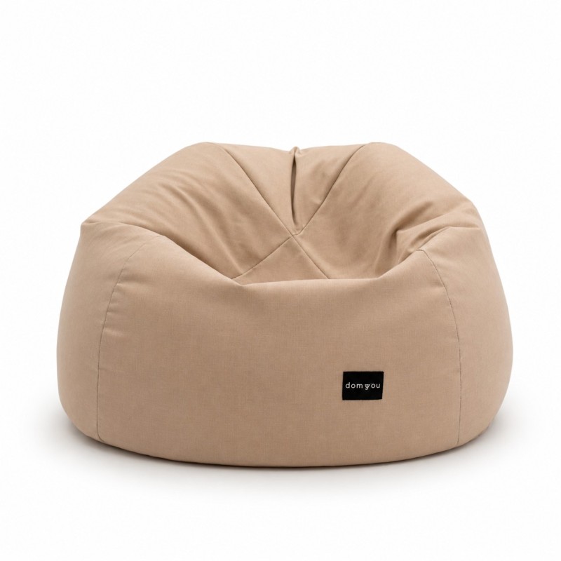 Pufa Worek Beżowa Na Zewnątrz PREMIUM NEST XL
