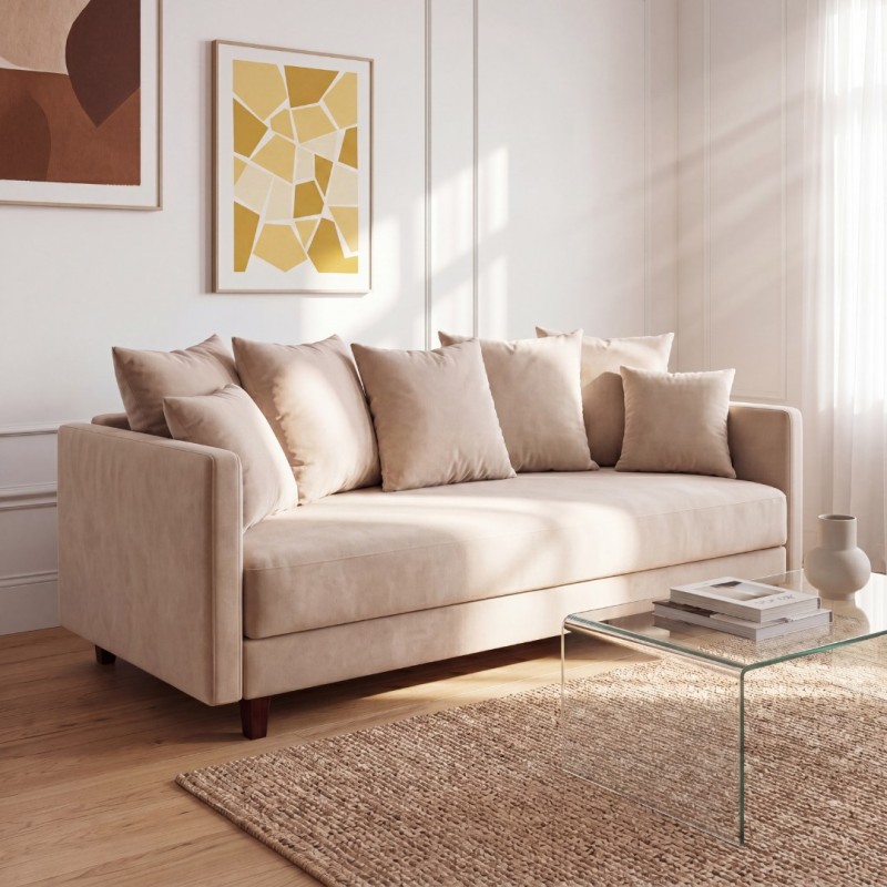 Sofa 3-osobowa z Pojemnikiem Sztruks LUMI Sofotapczan - konfigurator