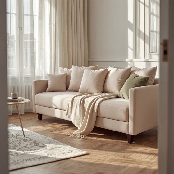 Sofa 3-osobowa z Pojemnikiem Sztruks LUMI Sofotapczan - konfigurator