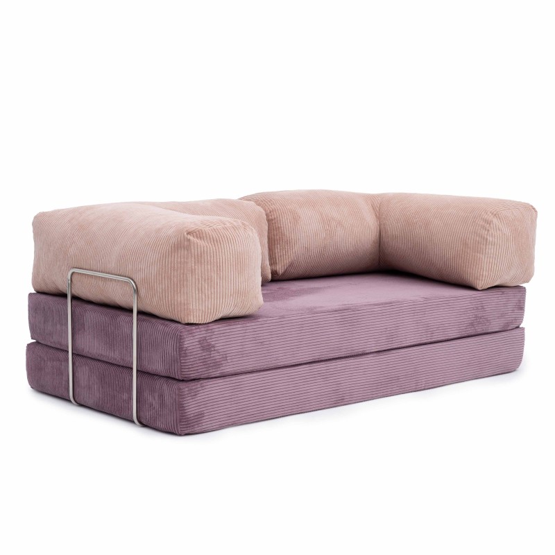 Sofa 2-osobowa NESTI Twins color - Fioletowy Sztruks