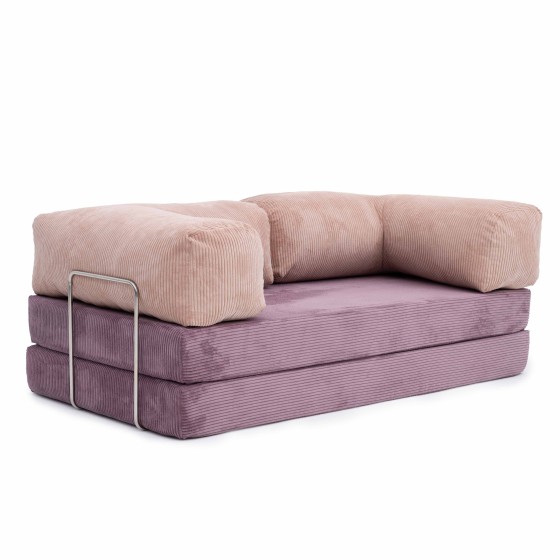 Sofa 2-osobowa NESTI Twins color - Fioletowy Sztruks
