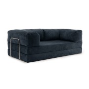 Sofa 2-osobowa NESTI Granatowy Sztruks