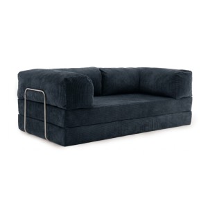 Sofa 2-osobowa NESTI Granatowy Sztruks