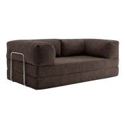 Sofa 2-osobowa NESTI Brązowy Sztruks