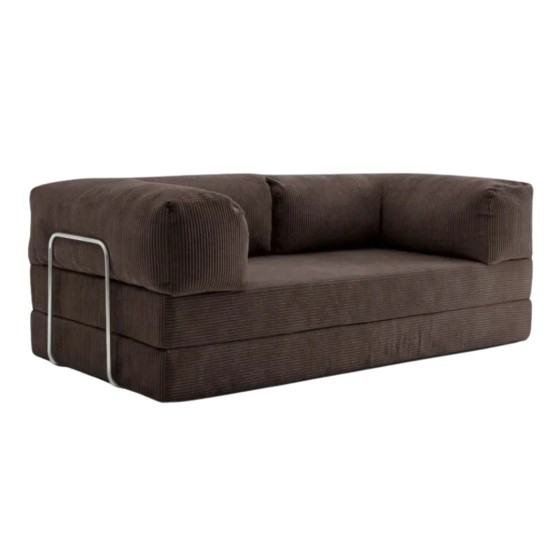 Sofa 2-osobowa NESTI Brązowy Sztruks