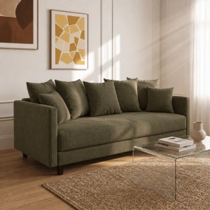 Sofa 3-osobowa z Pojemnikiem LUMI Zielony Sofotapczan