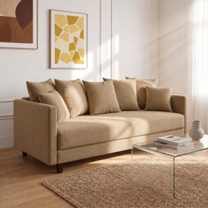 Sofa 3-osobowa z Pojemnikiem LUMI Ciemny Beż Sofotapczan