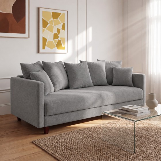 Sofa 3-osobowa z Pojemnikiem LUMI Szary Sofotapczan