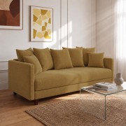 Sofa 3-osobowa z Pojemnikiem LUMI Musztardowy Sofotapczan