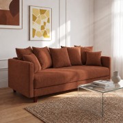 Sofa 3-osobowa z Pojemnikiem LUMI Ceglasty Sofotapczan