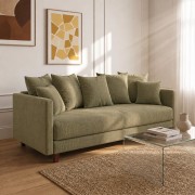 Sofa 3-osobowa z Pojemnikiem LUMI Zielony Sofotapczan