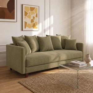 Sofa 3-osobowa z Pojemnikiem LUMI Zielony Sofotapczan