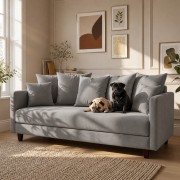 Sofa 3-osobowa z Pojemnikiem LUMI Szary Sofotapczan