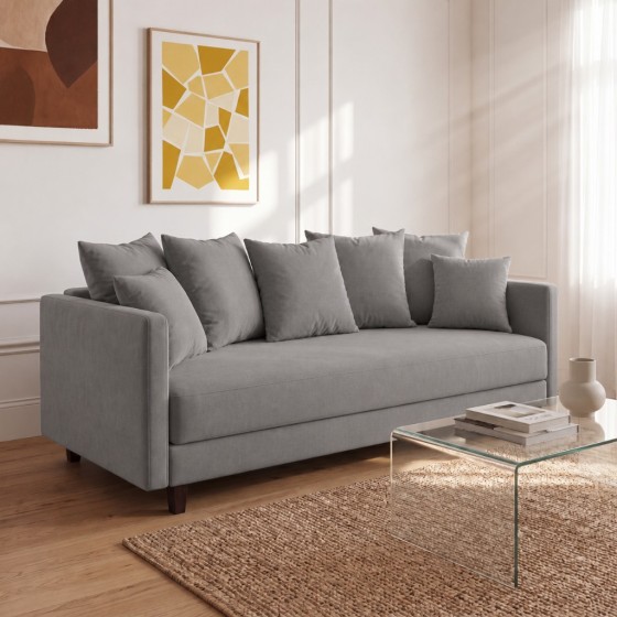 Sofa 3-osobowa z Pojemnikiem LUMI Szary Sofotapczan