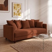 Sofa 3-osobowa z Pojemnikiem LUMI Ceglasty Sofotapczan