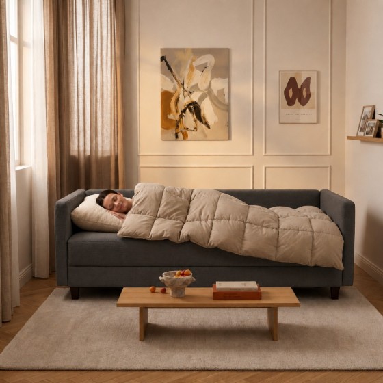 Sofa 3-osobowa z Pojemnikiem LUMI Ciemnoszary Sofotapczan