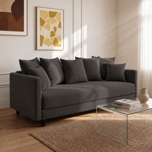 Sofa 3-osobowa z Pojemnikiem LUMI Ciemnoszary Sofotapczan