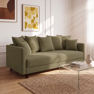 Sofa 3-osobowa z Pojemnikiem LUMI Zielony Sofotapczan