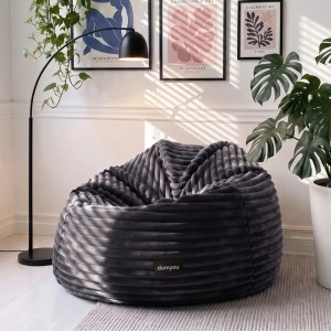 Pufa Worek Czarny Gruby Sztruks NEST XL