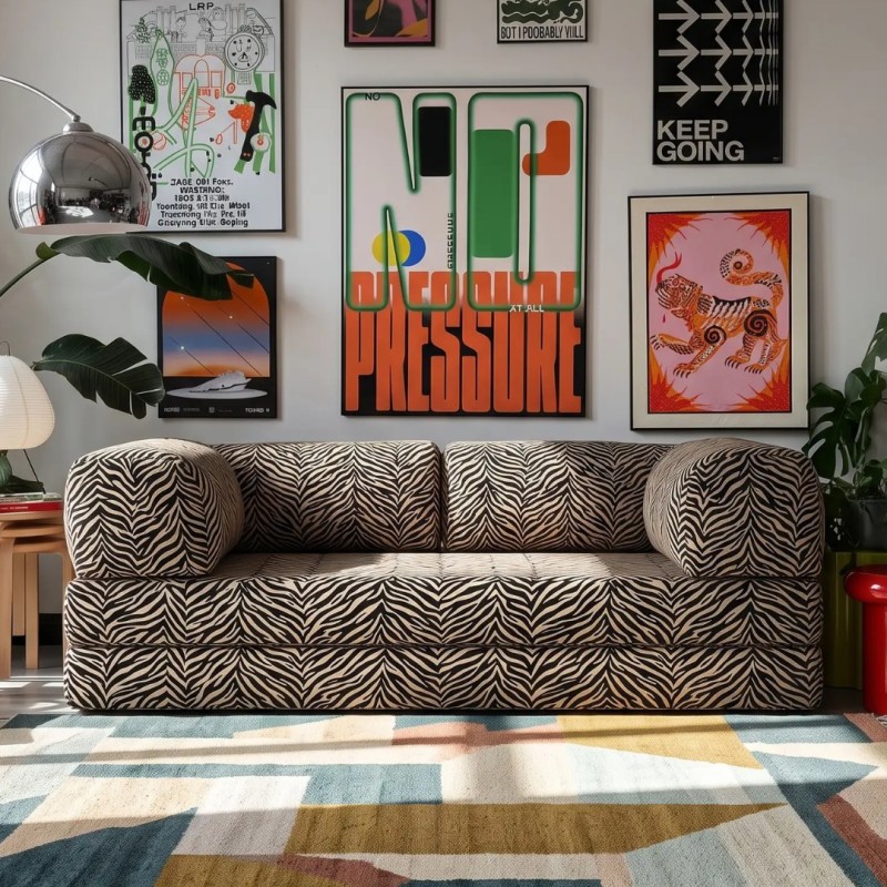 Sofa 2-osobowa NESTI - Zebra konfigurator