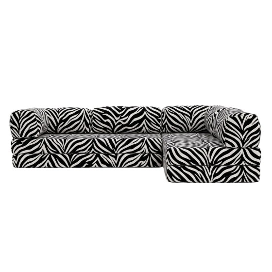 Narożnik 3-osobowy NESTI II - zebra konfigurator