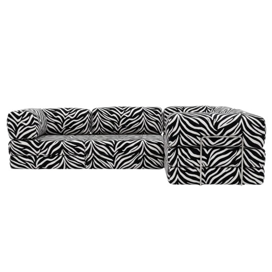 Narożnik 3-osobowy NESTI III - Zebra konfigurator