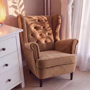 Fotel uszak w stylu glamour - Domyou